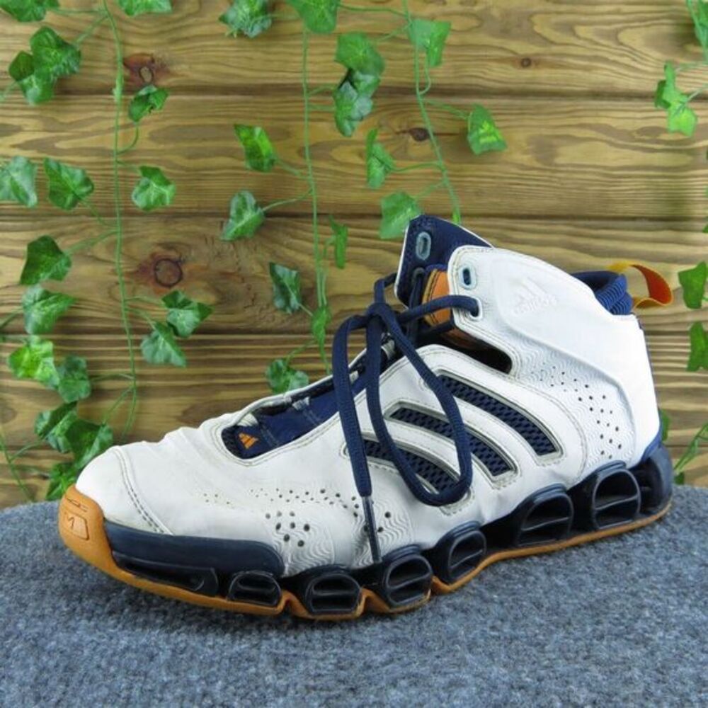adidas White and Navy Athletic Shoes